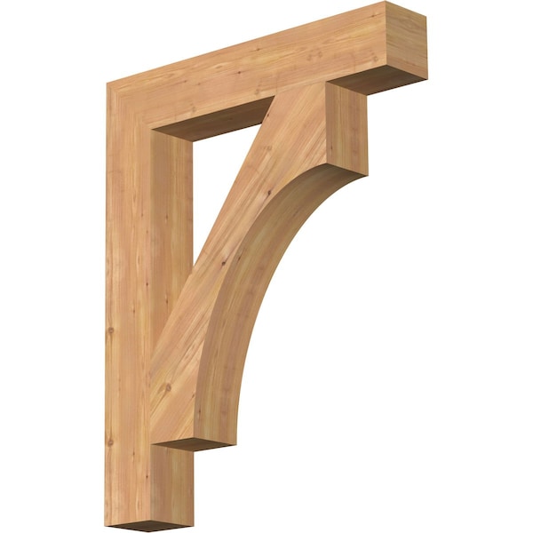 Ekena Millwork Westlake Block Smooth Bracket, Western Red Cedar, 5 1/2"W x 32"D x 40"H BKT06X32X40WTL05SWR - main